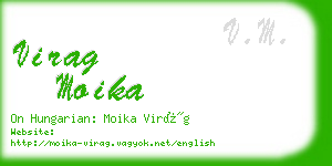 virag moika business card